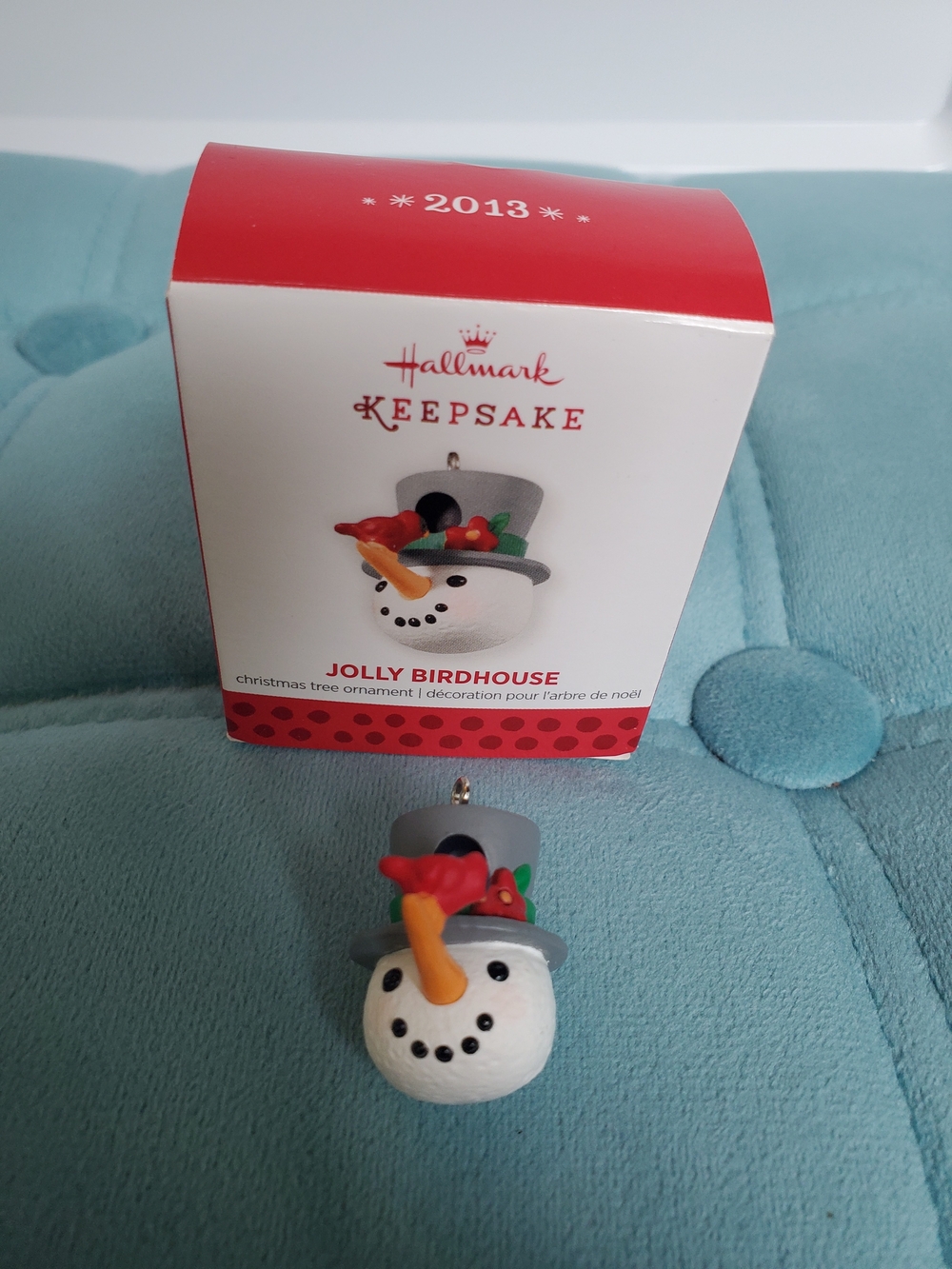 2013 Hallmark Keepsake Jolly Birdhouse Miniature Christmas Tree Ornament
